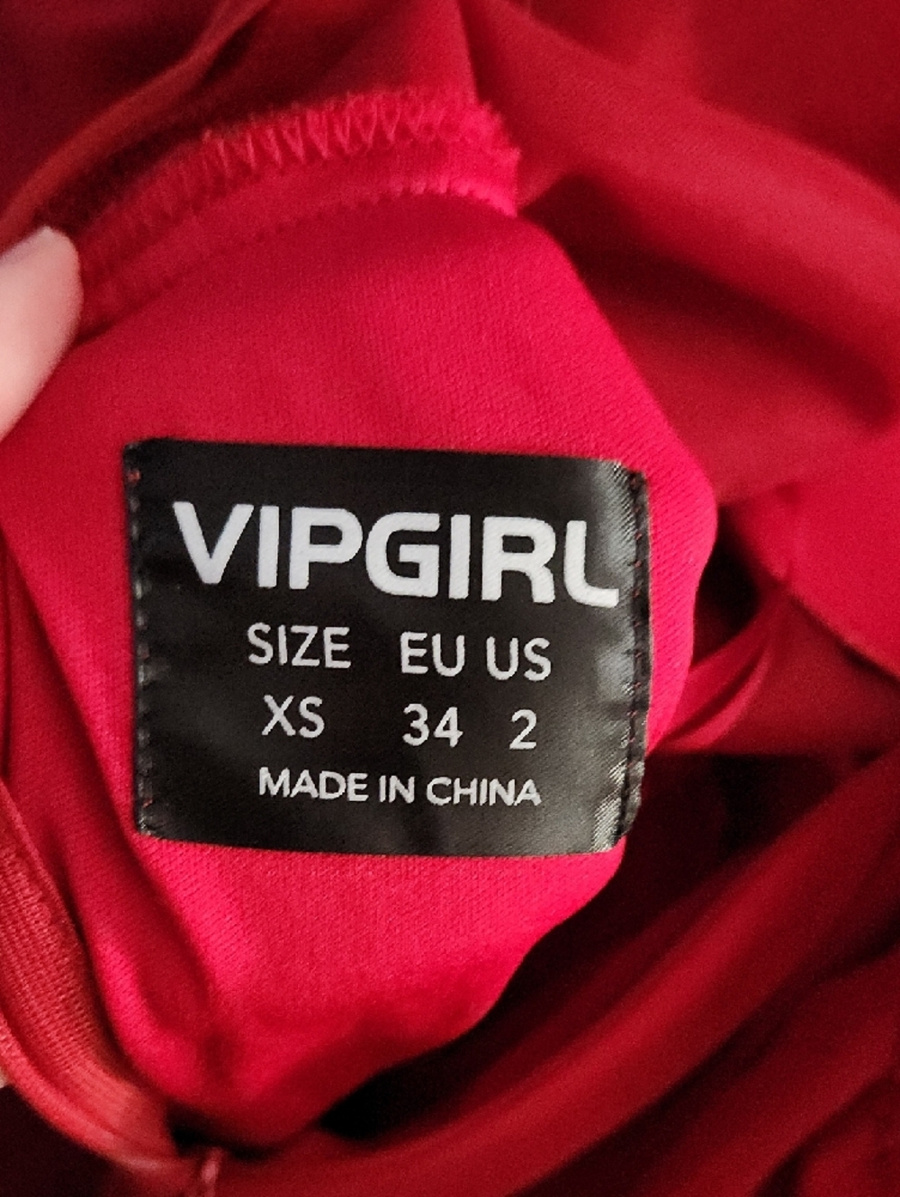 Red Sequin V-Neck Evening Dress with Flutter Sleeves - Picture 2 of 2